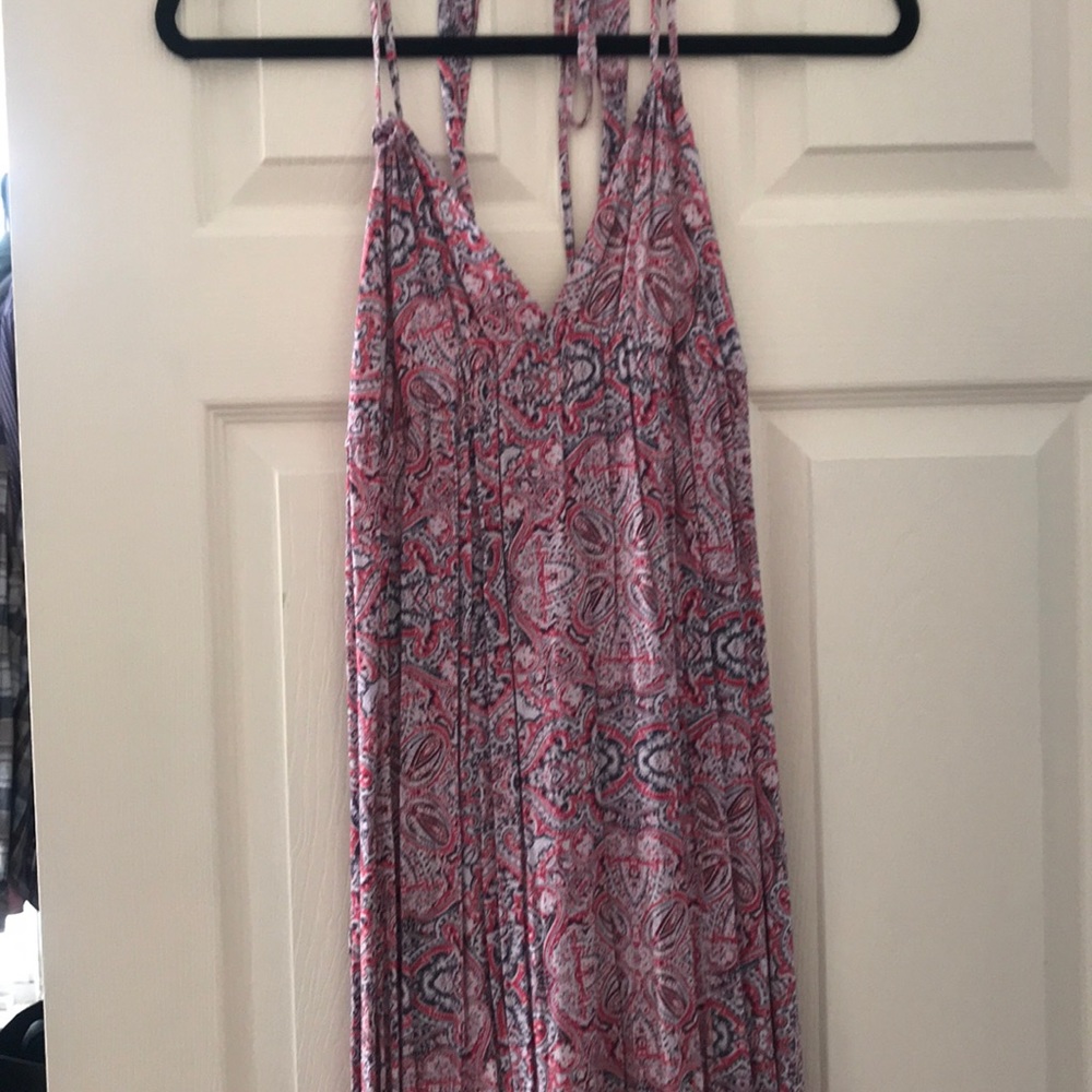 O’Neill halter-open back maxi dress